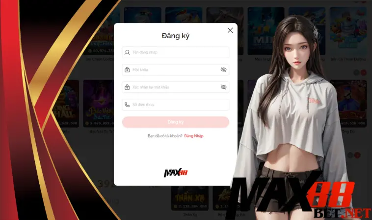 Đăng ký Max88 ngay theo 5 bước sau