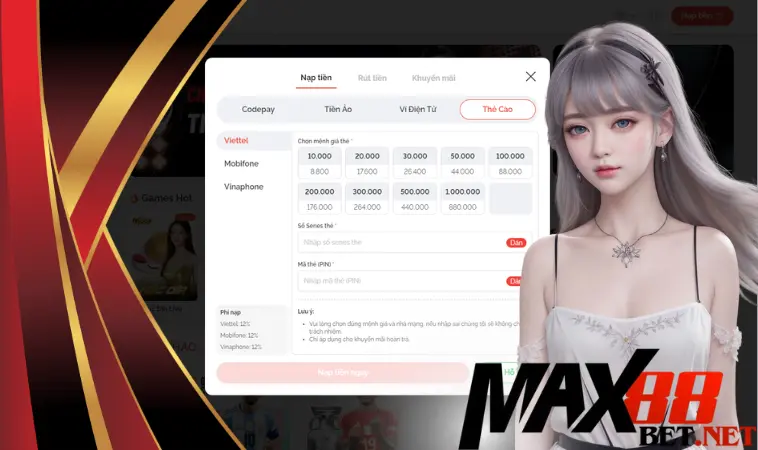 Gửi tiền Max88: Những lưu tâm cần biết để tránh sai sót