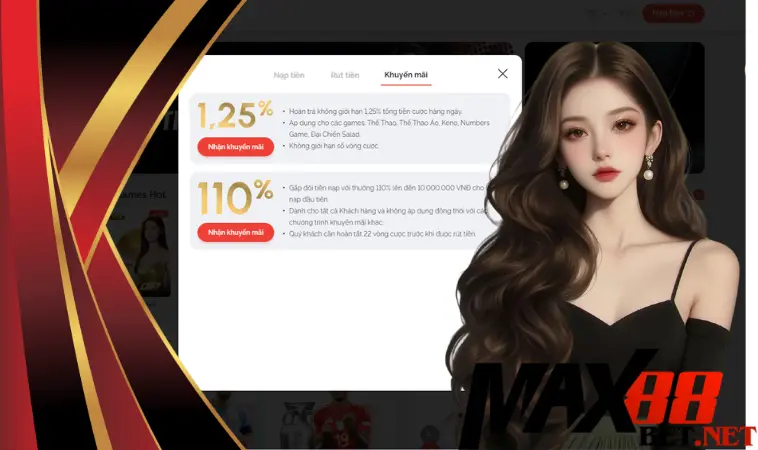 Khuyến mãi Max88: Tổng hợp các chương trình hot nhất hiện nay